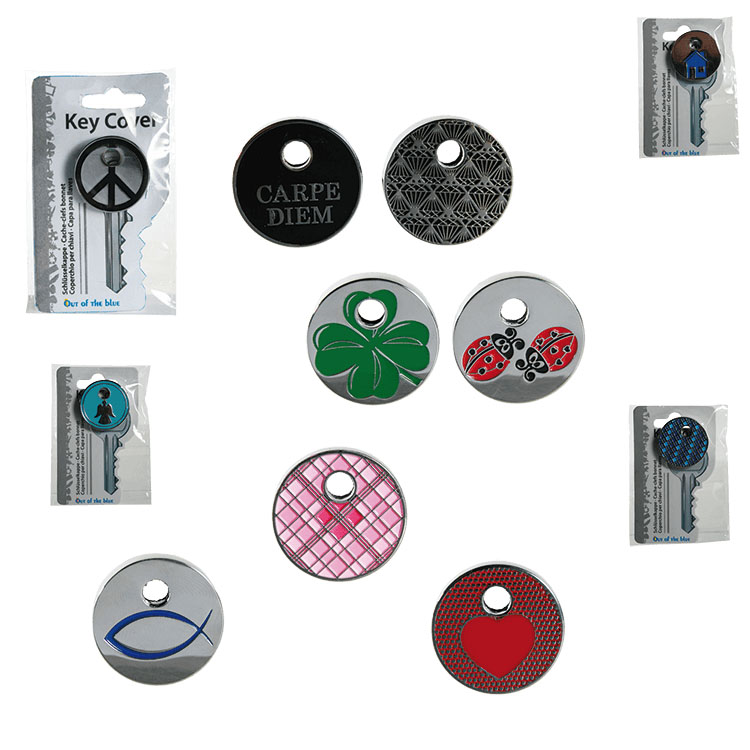 CYH Schlüsselkappen Set, 40 Stück Schlüssel Kappen Abdeckungen, Flexibel  Schlüsselhülle für Einfache Identifizierung Türschlüssel, 8 Farben, mit 10  Schlüsselanhänger Ring : : Baumarkt