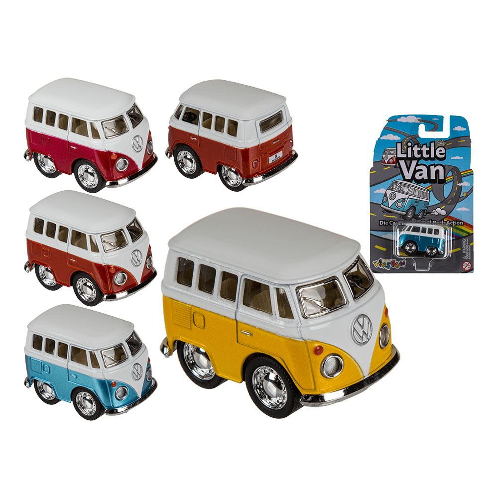 Modellauto Volkswagen VW Bus T1 Bulli Little Van Metall Spielzeugauto